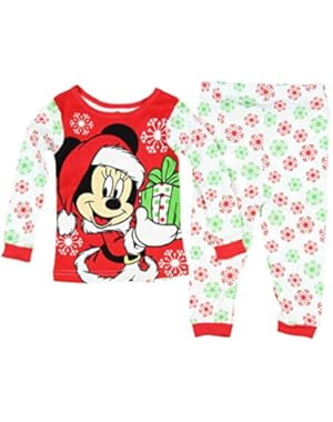 Minnie Mouse Christmas Gift Little Girls' 2 Piece Pajama Set