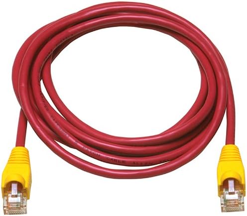 Allen Tel AT1507-REC Category 5e Ethernet Crossover Cable, 7-Foot Length, Red, AT15 Series, U/UTP Patch Cable, 2 Pair, 4 Stranded Copper Conductor