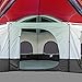 Tahoe Gear Carson 3 Season 14 Person Large Solar Shield Family Cabin Tent, Red