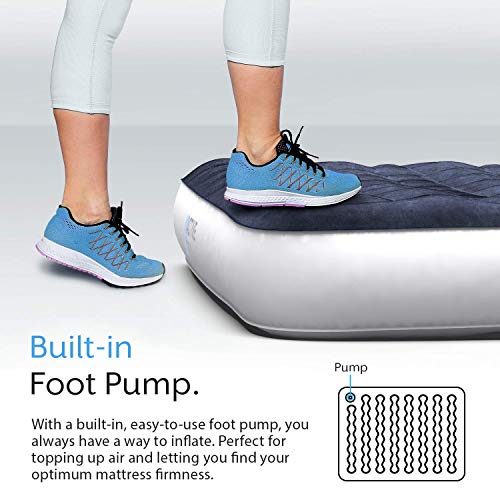 Active Era Luxury Camping Air Mattress with Built in Pump Queen Air