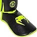 Venum Challenger Standup Shinguards, Large, Black/Neo Yellow