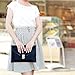 GEARONIC TM Fashion Designer Women Handbag Tote Bag PU Leather Shoulder Ladies Girls Purse Teens For Beach Travel Work Evening Day School Navy Blue