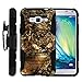 MINITURTLE Compatible with Samsung Galaxy J3 / Express Prime/Amp Prime (2016) [Rugged Case w/ 180 Swivel Clip] - Deer Camo