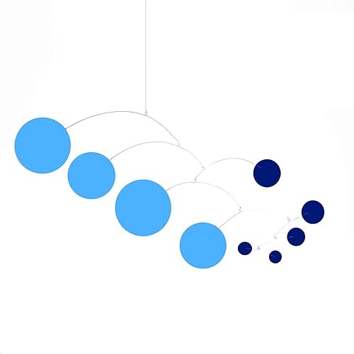 Amazon Com Mod Blue Art Mobile Choose From 2 Sizes Midcentury