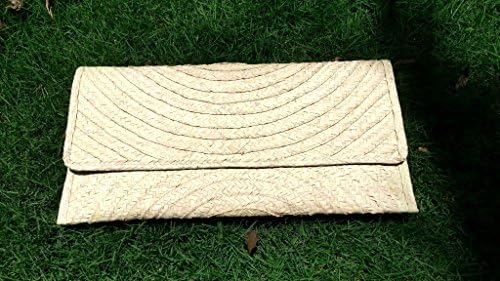 LARGE SIZE STRAW CLUTCH, HANDMADE CLUTCH 100% DESIGNED BY REALWAYUU.