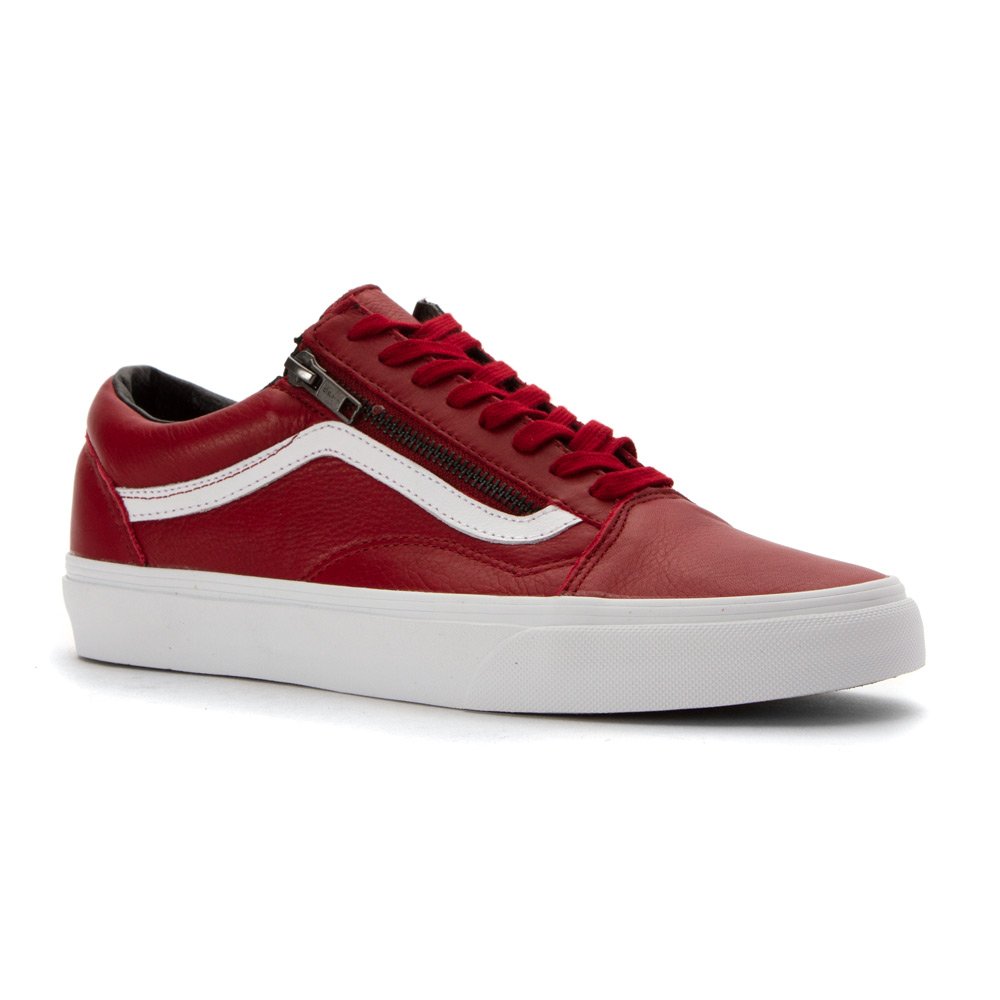 vans old skool zip red