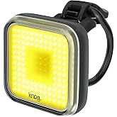 Knog Blinder Front Bike Light - 200 Lumen Rechargeable Bicycle Light - Bright LED Bike Headlight with Integrated USB Charging, 8 Light Modes, IP67 Waterproof, Fits 22-32mm Handlebars