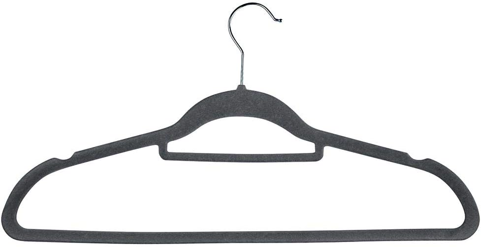 Yeshom 100Pcs Velvet Hanger Non Slip Clothes Suit Flocked Hangers Swivel Hook Ultrathin Space Saving Home Wardrobe