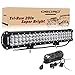 oEdRo LED Light Bar 20 Inch 300W Tri-Row Work Lights Spot Flood Combo Beam Driving Lighting Fog Lamp with w/Wiring Harness, Fit for Off Road Truck Car Jeep Boat SUV ATV UTV Pickup