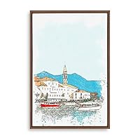 Framed Canvas Wall Art Cartoon Children's Room Canvas Prints Home Artwork Decoration for Living Room,Bedroom - 16x24 inches