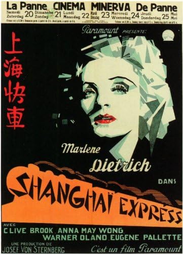 Amazon Com Shanghai Express Movie Poster 11 X 17 Inches 28cm X 44cm 1932 Foreign Style A Marlene Dietrich Clive Brook Anna May Wong Warner Oland Eugene Pallette Lawrence Grant Prints Posters Prints