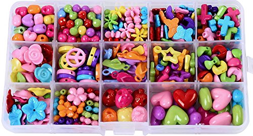 Jewelry Beads Set Accessories Toys for Children's DIY Bracelets Necklace Early Childhood Educational Toys for Children(Love Series)