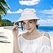 HINDAWI Sun Hats for Women with UV Protection Wide Brim Sun Hat Visor Summer Beach Outdoor Foldable Womens Cap (Light Pink)