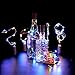 Sanniu Bottles Lights, 12 Packs Cork Copper Starry Wine Bottle Fairy Lights for Bottle, Battery Operated Beer Bottle Lights Kit for Bedroom, Parties, Wedding, Decoration (2m/7.2ft Multi Color)