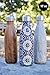 MIRA Vacuum Insulated Travel Water Bottle | Leak-Proof Double Walled Stainless Steel Cola Shape Sports Water Bottle | No Sweating, Keeps Your Drink Hot & Cold | 25 Oz (750 ml) (Wood)