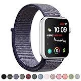 SYRE Compatible with Apple Watch Band Series 4/3/2/1 38mm 40mm 42mm 44mm, Lightweight Breathable Nylon Sport Band Replacement iWatch Series 4, Series 3, Series 2, Series