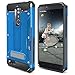 ZTE ZMAX PRO/ZTE Blade X Max Case, Evocel [Explorer Series Pro] Dual Layer Credit Card Case with Magnetic Kickstand for ZTE ZMAX PRO (Z981) / ZTE Blade X Max (Z983), Blue