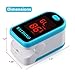 Fingertip Pulse Oximeter Portable FDA Approved Digital Blood Oxygen and Pulse Sensor with Alarm SPO2 (Blue)
