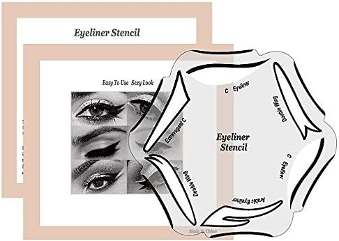 Eyeliner Stencil for the perfect eyeliner by BLISSANY, Cat Eyeliner, Eyeliner Stencil, 12 Styles, Double Wing, Extravagant Cat, Arabic Eyeliner