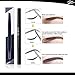 Waterproof Smudgeproof Longlasting Eyebrow Pencil Brow Liner Cruelty Free Sweatproof Drawing Eye Brow with Brush for Girls Women Novice (gray)