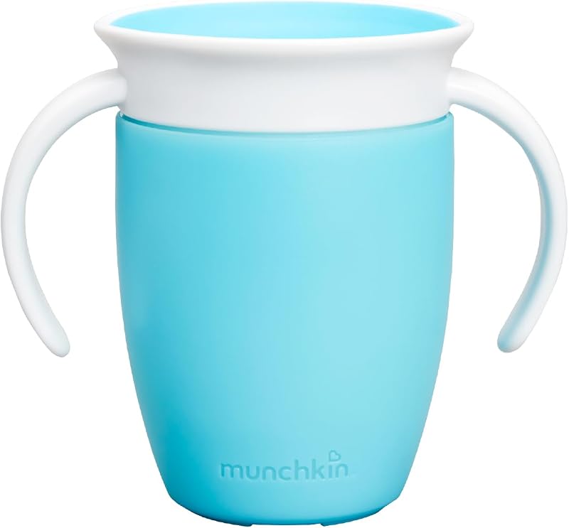Munchkin Miracle 360 Sippy Cup 7oz Blue Non Spill BPA Free Dishwasher Safe