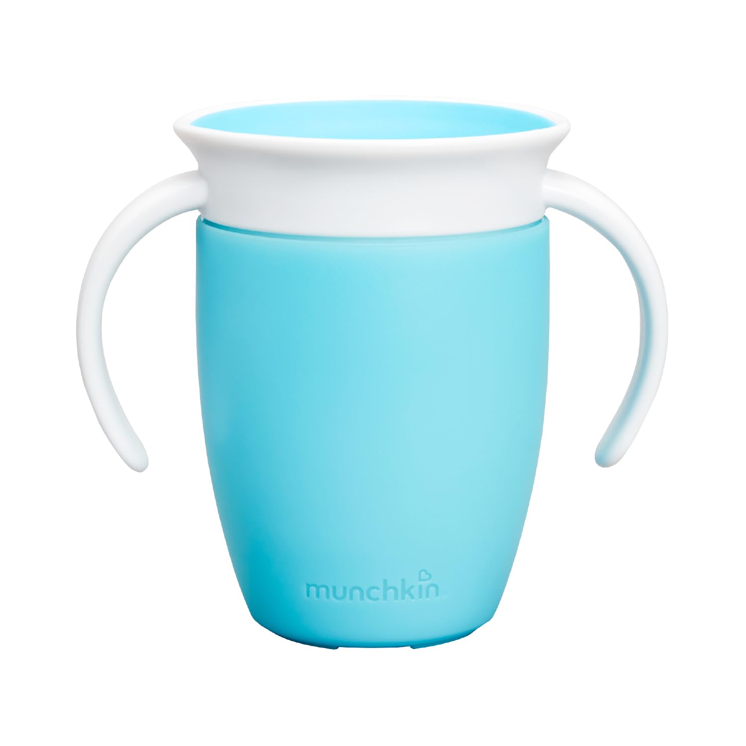 Munchkin Miracle 360 Sippy Cup | Trainer Toddler Cup | BPA Free | Non Spill |Dishwasher Safe| Leakproof | Weaning from 6+ Months | 7oz/207ml| Blue