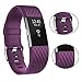for Fitbit Charge 2 Bands, New Bracelet Strap Replacement Band Wristband with Secure Silicone Fasteners Metal Clasps for Fitbit Charge 2 (No Tracker) (Style B: 10Pcs, 5.7-8.2 Inches wrist)