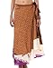 Wrap Around Skirt Wholesale lot of 5 Pcs Printed Reversible Two Layer By Rajrang,Multi Color,Long