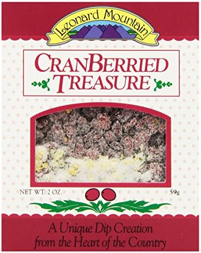 Leonard Mountain Treasure Fruit Dip, Cranberried, 2 Ounce (Pack of 6)