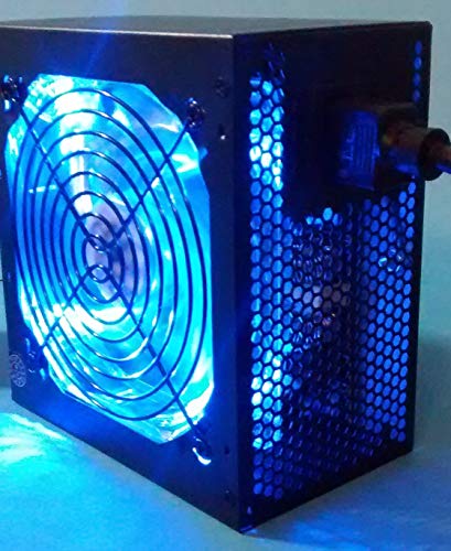 SHARK TECHNOLOGY® ATX-1000-LED Silent 1000W 120mm Blue LED Fan Active PFC Dual PCI-E Gaming PC ATX Power Supply - Image 2