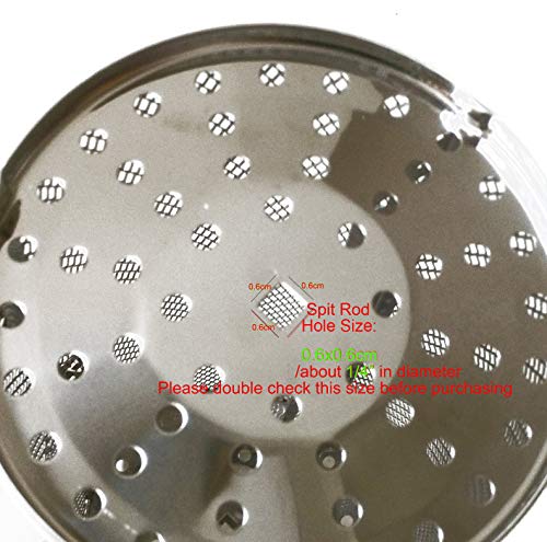 MiguCo 12"x5" Stainless Steel Coffee Beans Peanuts Sunflower Seeds Grill Basket for Rotisserie Oven Roaster