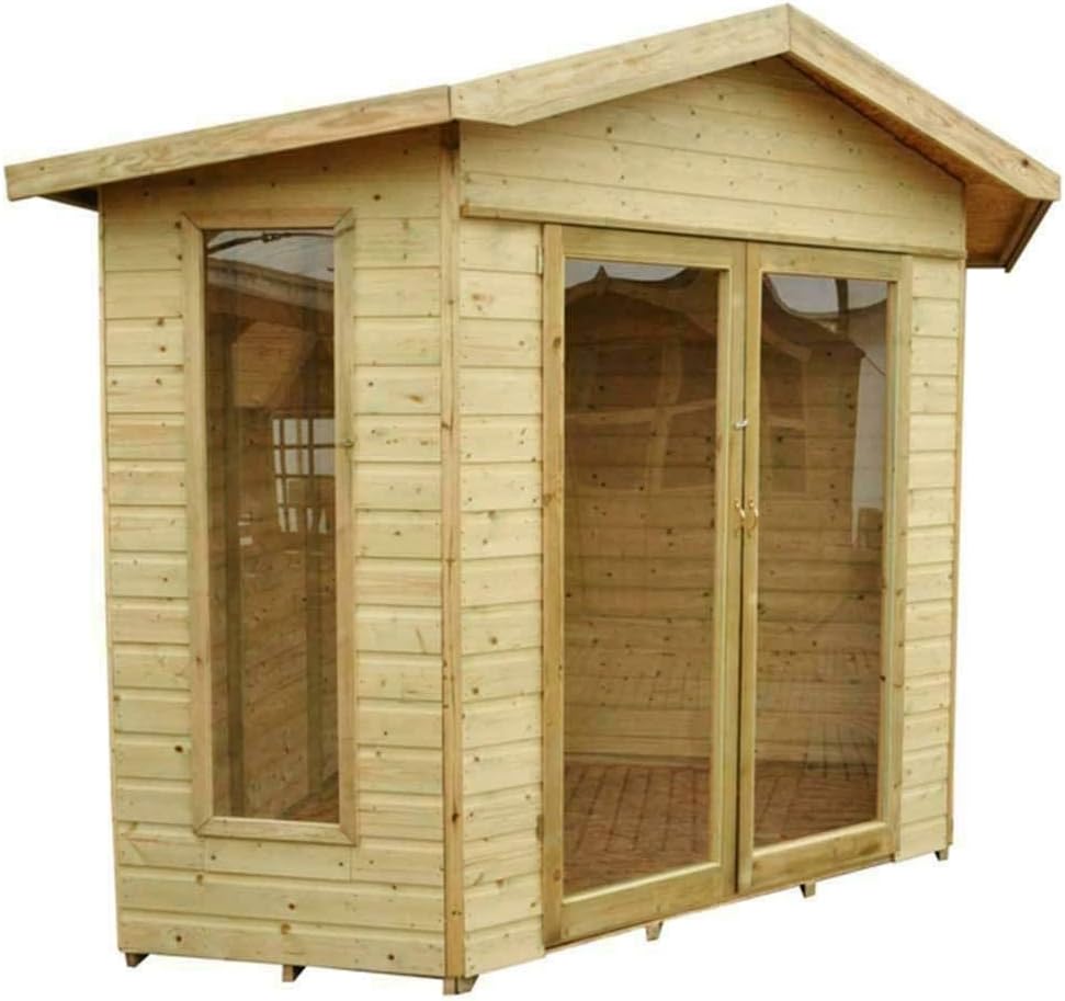 Blockley Summerhouse 7x7 Shiplap Corner Pressure Treated Garden Room