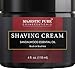Majestic Pure Sandalwood Shaving Cream, Smooth Close Shave, 4 fl oz