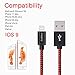 Cablex iPhone Charger 3Pack 6FT Extra Long Nylon Braided Lightning to USB Charging Cable with Aluminum Heads for iPhone 7/7 plus/6/6s/6 plus/6s plus, 5c/5s/5/SE, iPad Air/Mini, iPod Nano/Touch