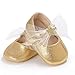 Fire Frog Baby Girls Mary Jane Shoes Stars Bow Wedding Princess Dress Costume Infant Toddlers Prewalker Gold