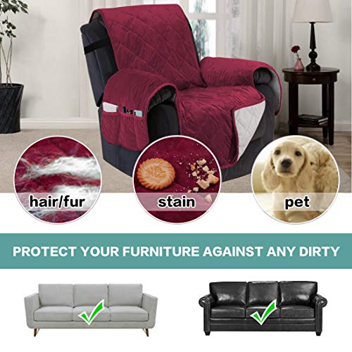 Turquoize Recliner Cover Velvet Recliner Chair Cover, Pet Cover for