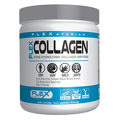 Flexatarian Hydrolyzed Collagen Peptides-Unflavored 44 Servings, 1.1 Pound