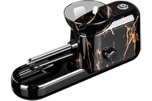 KUGUAN Cigarette Rolling Machine Electric Automatic Injector Tobacco Roller Maker Portable Good for Regular King Size 8mm Tube (Black2)