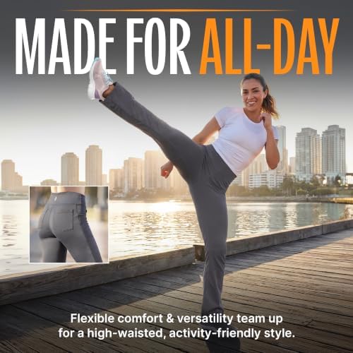 Gowalk Pant Joy High Waisted, Pantaloni Donna, Grey, Large