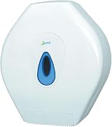 2Work CT34014 Mini Jumbo Toilet Roll Dispenser White Lockable view 2