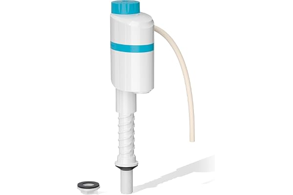SAMODRA Silent Toilet Fill Valve Adjustable Water Level, High Performance Toilet Flush Valve Replacement Kit Anti-Siphon Wate