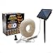 Solar Lights, AGPtEK 13m/42.6FT 100LED Curtain Lights for Indoor/Outdoor Decorations/Garden/Patio/Party - 2400mah High Capacity Battery - 8 Modes - Warm White