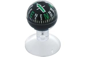 Car Compass Dashboard Small | Dash Mount Guide Ball Shaped Compass,Automotive Compasses with Suction Cup, Dashboard Ornaments
