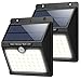 Yacikos Solar Lights Outdoor , [46 LED] Solar Motion Sensor light Waterproof Solar Security Wireless LED Wall Lights for Outdoor, Garden, Patio Yard, Deck Garage, Fence, Driveway Porch (2 Pack)