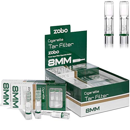 ZOBO Disposable Cigarette Filters Three-Layer Microporous Multi-Filtering  to Reduce Tar and Smoke Stains (120 Per Pack) in Dubai - UAE