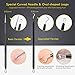 Blackhead Remover, ElleSye 8-PCS Blackhead Remover Tweezers Kit & Nail Scraper, Pimple Comedone Extractor Tool Set Risk Free Treatment for Blemish Acne Zit with Antibacterial Coating Handle