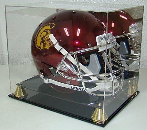 - Football Full Size Pro Helmet Display Case with Mirrored Back