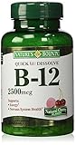 Nature's Bounty Quick Dissolve B-12 2500mcg Cherry Flavor: 250 Quick Dissolve Tablets - Cos17