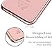 KINGXBAR for Apple iPhone 8 Case, iPhone 7 Case,Bling Diamond Crystals from Swarovski Element,Fashion Hard PC Transparent Sparkly Case Cover for Christmas Party