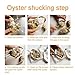 SPEENSUN Oyster Shucking Knife, Oyster Knife, Shucking Knife Not Easy to Break and Bend, More Secure with Oyster Shucking Knife and Gloves (2 Knife and 1 Glove L), Best Oyster Shucking Set